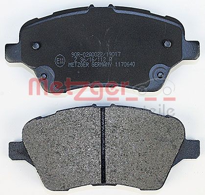 METZGER 1170640 Bremsbelagsatz, Scheibenbremse